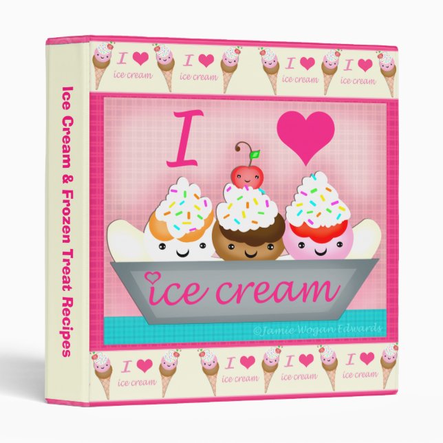 Custom Frozen Desserts Recipe / Photo Binder (Front/Spine)