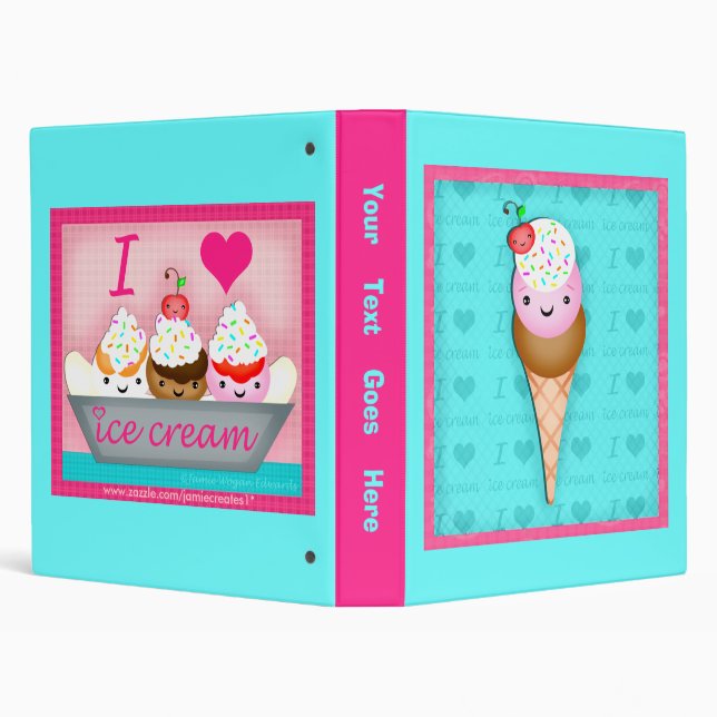 Custom Frozen Desserts Recipe / Photo Binder (Background)