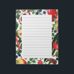 CUSTOM Fruit Veggie Watercolor Border Grocery List Notepad<br><div class="desc">Make your shopping lists in style with this customizable grocery shopping,  meal planning or to-do list notepad. Customize or add text to suit your needs. Keep or delete the lines too. Check my shop for more sizes and styles!</div>
