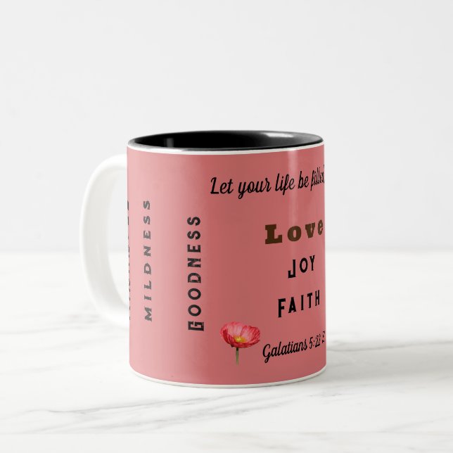 Custom Fruitage of the Spirit Mug (Front Left)