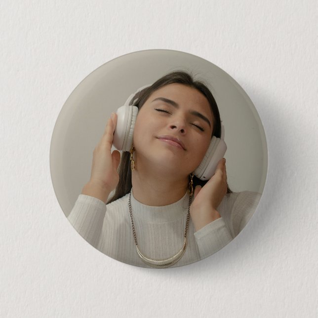 Custom Full Photo Modern  2 Inch Round Button (Front)