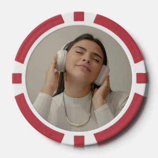 Custom Full Photo Modern  Poker Chips