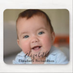 Custom Full Photo Text | Custom Name Minimalist Mouse Pad<br><div class="desc">Custom Full Photo | Custom Name Minimalist Mouse Pad. All the photos and texts are pre-arranged for you to personalize easily and quickly with your own details. For many other designs,  please visit store collection: 
https://www.zazzle.com/collections/119376792509928647</div>