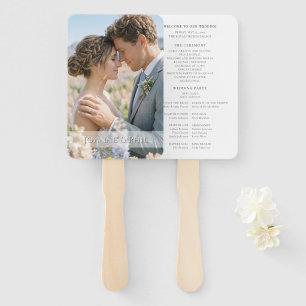 Custom Full Photo Wedding Ceremony Party Hand Fan