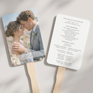 Custom Full Photo Wedding Ceremony Party Hand Fan