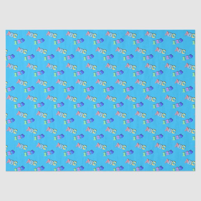 Custom Fun Cute Animals Birthday Tissue Paper (Front)