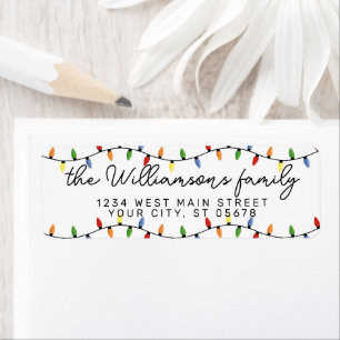 Custom Fun Festive Party String Lights Pattern