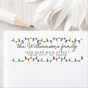 Custom Fun Festive Party String Lights Pattern