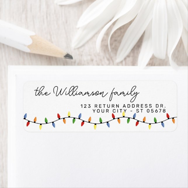 Custom Fun Festive Party String Lights Pattern (Insitu)