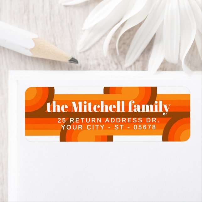 Custom Fun Retro Abstract Waves Art Pattern (En situation)