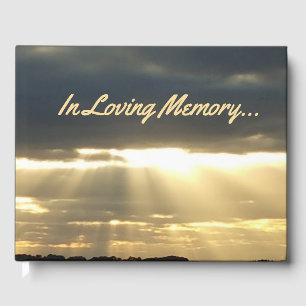 Custom Funeral Guest Book Sunset Photography