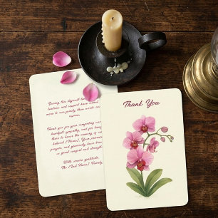 Custom Funeral Thank You Card