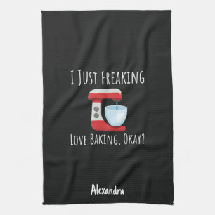 Custom Funny Baking Lover Gifts Baker Chef Humor Kitchen Towel