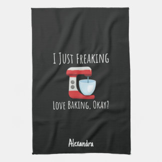 Custom Funny Baking Lover Gifts Baker Chef Humor Kitchen Towel