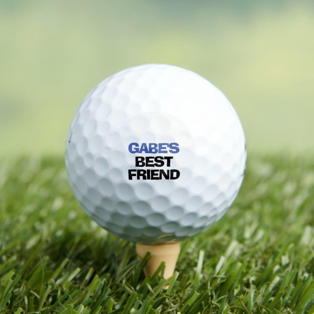 Custom Funny Best Friend Quote Golf Balls (Insitu Tee)
