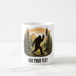Custom Funny Bigfoot Sasquatch Design - Personaliz Coffee Mug