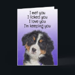 Custom Funny Birthday Card Bernese Mountain Dog<br><div class="desc">Bernese Mountain Dog Funny Birthday Card Customization options: Change the occasion, who the card is from (your dog's name), who the card is for (eg, Mom, Dad, Nan, Gran, hooman brother or sister, etc.). You can also change the dog's image if you like, font and colour or the background colour....</div>