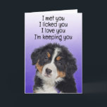 Custom Funny Birthday Card Bernese Mountain Dog<br><div class="desc">Bernese Mountain Dog Funny Birthday Card Customization options: Change the occasion, who the card is from (your dog's name), who the card is for (eg, Mom, Dad, Nan, Gran, hooman brother or sister, etc.). You can also change the dog's image if you like, font and colour or the background colour....</div>
