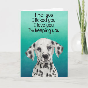 Custom Funny Birthday Card Dalmatian