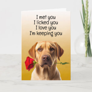 Custom Funny Birthday Card Golden Retriever