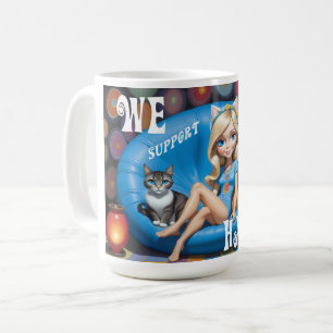 Custom Funny Childless Cat Ladies KAMALA 2024 Coffee Mug