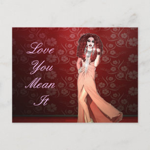 Custom Funny Drag Queen Postcard