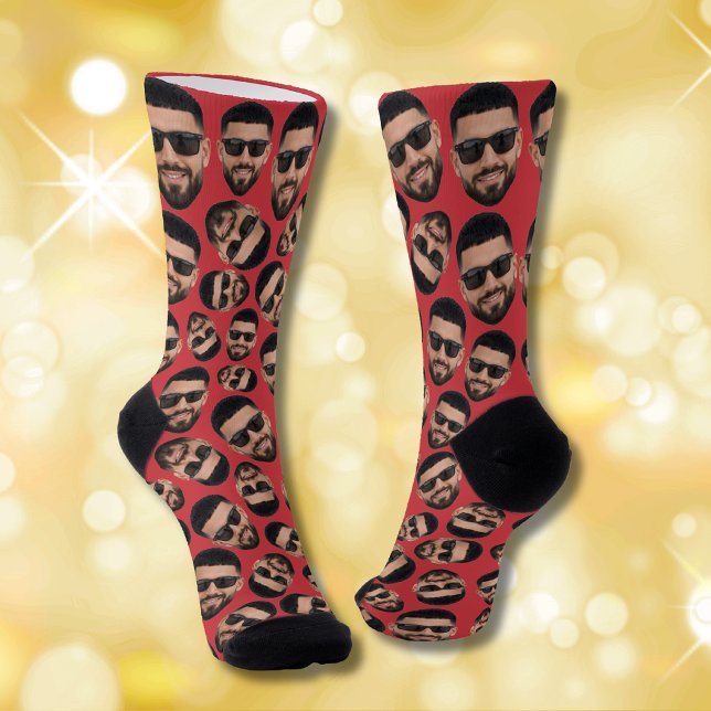 Custom Funny Face Photo All Over  Socks (Creator Uploaded)