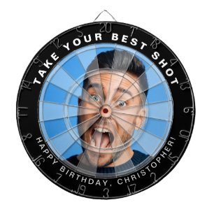 Custom Funny Face Photo Dartboard