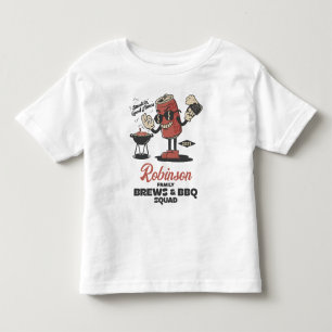 Custom Funny Family Barbeque Group Matching  Toddler T-shirt