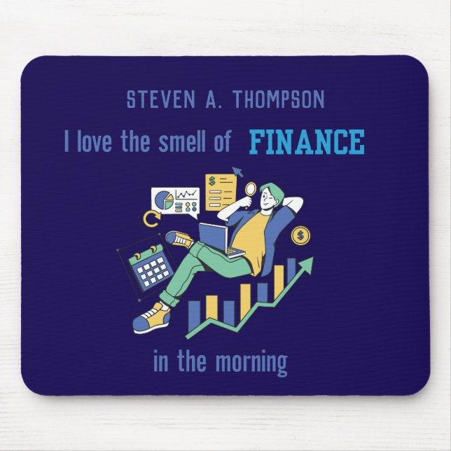 Custom Funny Finance  Mouse Pad (Front)