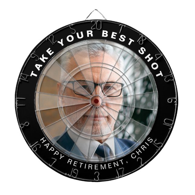 Custom Funny Gag Gift Photo Dartboard (Front)