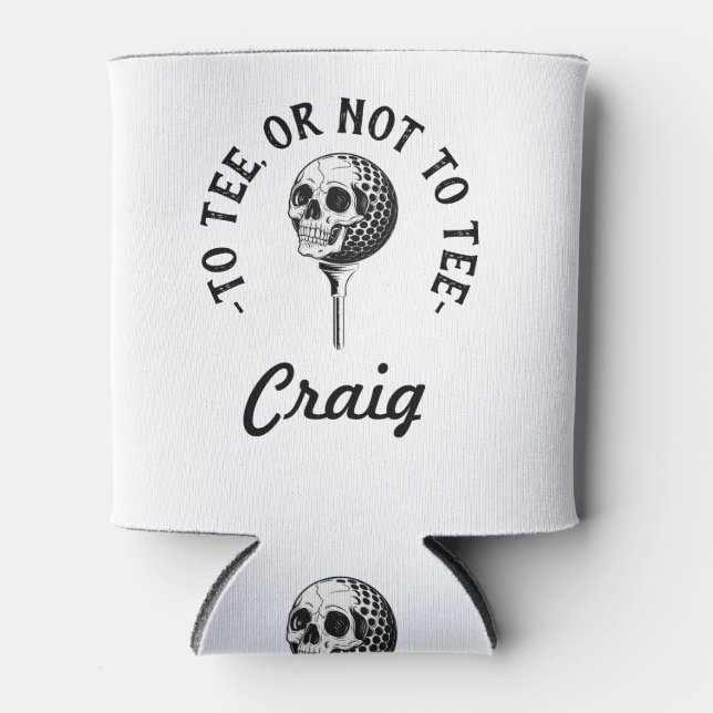 Custom Funny Golfer Quote Simple Can Cooler (Front)