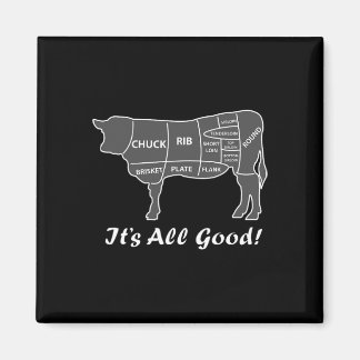Custom Funny Graphic Bbq Beef Brisket Steak Ribs C Magnet
