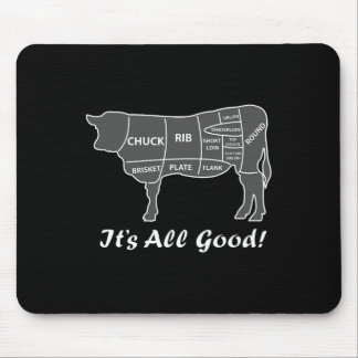Custom Funny Graphic Bbq Beef Brisket Steak Ribs C Mouse Pad