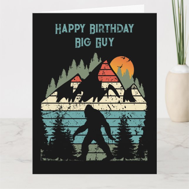 Custom Funny Happy Birthday Mens  Card (Front)