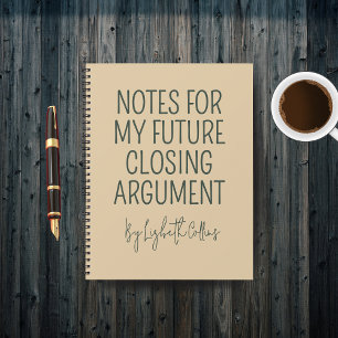 Custom Funny Lawyer Journal for Graduation Gift