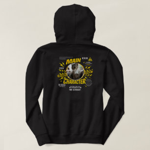 Custom Funny Main Character Cat Lover Gift  Hoodie