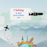 Custom Funny Mens Luggage Tag<br><div class="desc">Life can be so serious sometimes, why not have a little fun? Break the humdrum of a trip to the airport with this custom, funny luggage tag for men. The background is white on both sides. The text is colourful and is easily customized with your own information. Perfect for a...</div>