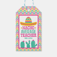 Custom Funny Nacho Average Teacher Cactus Chevron