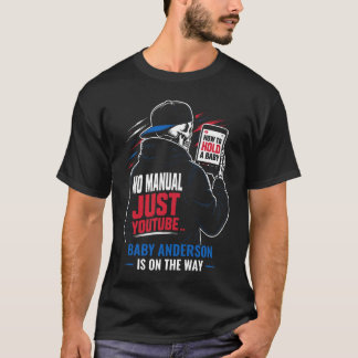 Custom Funny New Dad YouTube Baby Shower Gift T-Shirt