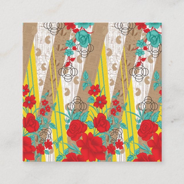 Custom Funny Personalized Gift Bags Square Business Card (Front)