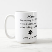 Custom Funny Photo Dog Mom Coffee Mug (Left)