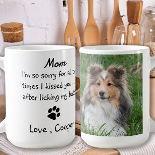 Custom Funny Photo Dog Mom Coffee Mug