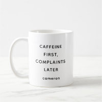 Custom Funny Quote Coffee Lover Office Humour 