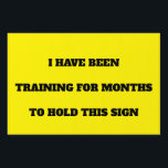 Custom Funny Running Sports Marathon Yard Sign<br><div class="desc">Celebrate and motivate marathon runners with the Custom Funny Running Sports Marathon Yard Sign! Designed for maximum visibility with bold yellow and black colours, this personalized sign lets you add your own witty or encouraging message to cheer on athletes as they race by. Perfect for bringing smiles and support to...</div>