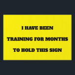 Custom Funny Running Sports Marathon Yard Sign<br><div class="desc">Celebrate and motivate marathon runners with the Custom Funny Running Sports Marathon Yard Sign! Designed for maximum visibility with bold yellow and black colours, this personalized sign lets you add your own witty or encouraging message to cheer on athletes as they race by. Perfect for bringing smiles and support to...</div>