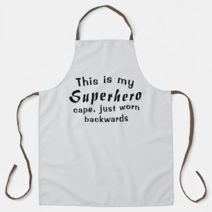 Custom  Funny  Superhero Cape BBQ Grill Aprons