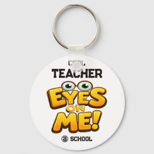 Custom Funny Teacher Gifts Personalized by School Keychain