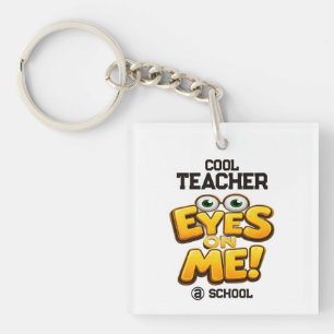 Custom Funny Teacher Gifts Personalized by School Keychain