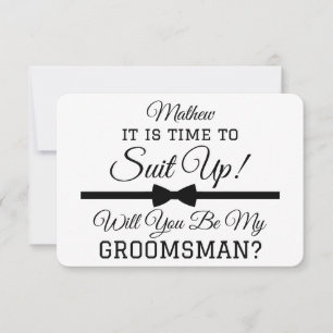 Custom Funny Wedding Groomsmen My Groomsman Card